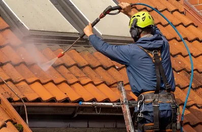Démoussage et hydrofuge de toiture à Laps